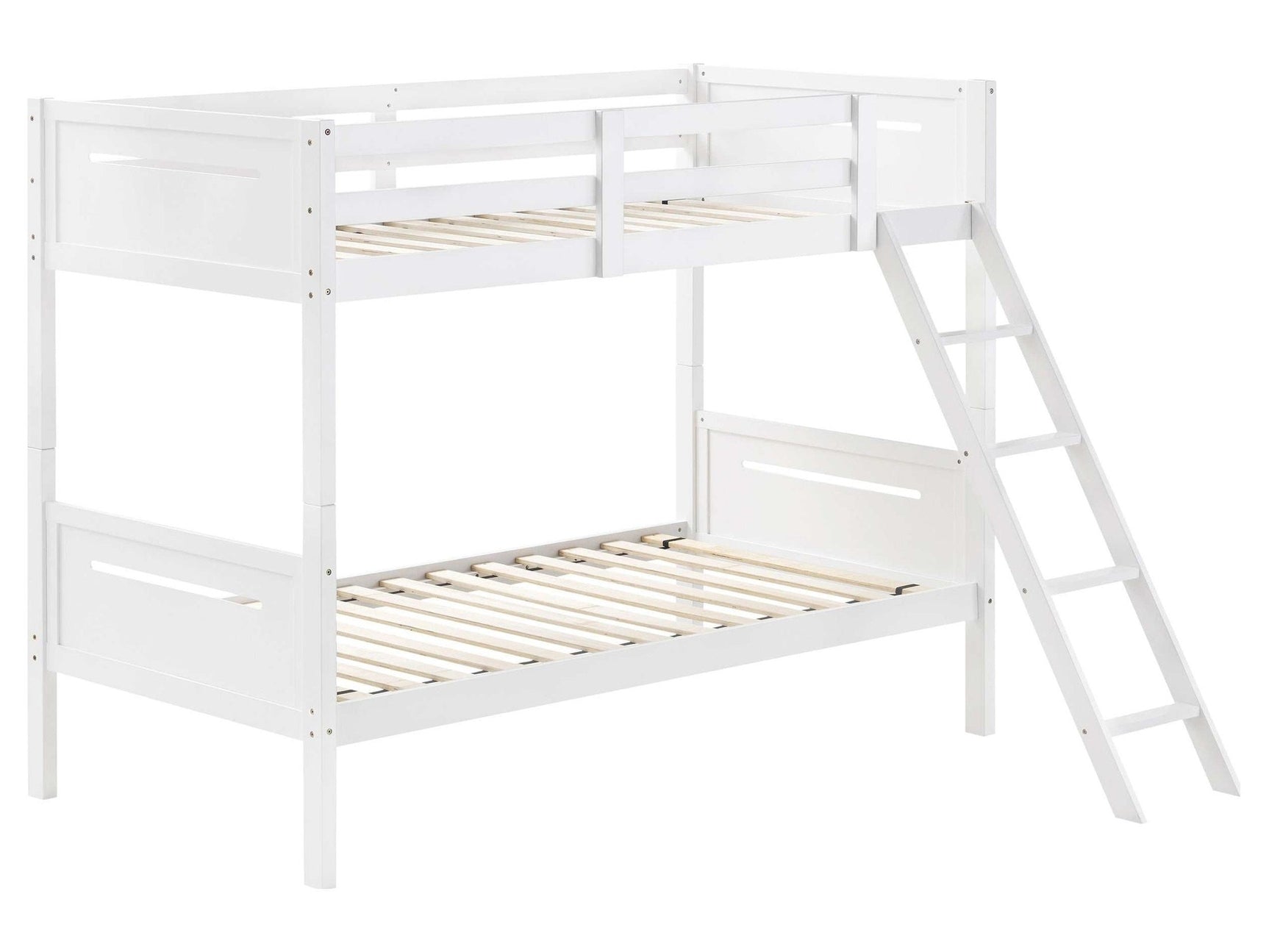 Littleton White Twin / Twin Bunk Bed - Ornate Home