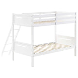 Littleton White Twin / Twin Bunk Bed - Ornate Home