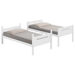 Littleton White Twin / Twin Bunk Bed - Ornate Home