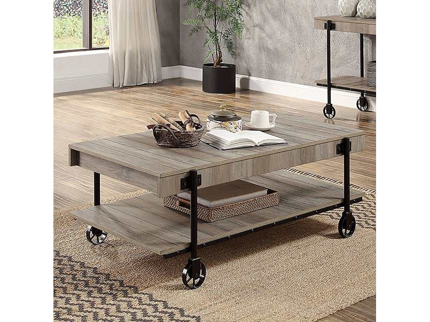Lobb Natural Tone Coffee Table - Ornate Home