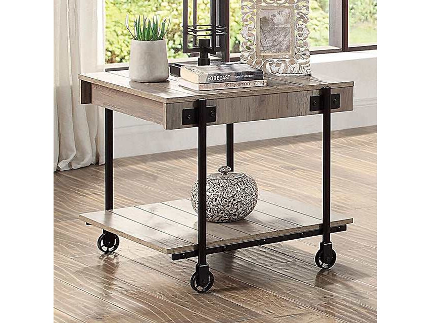 Lobb Natural Tone End Table - Ornate Home