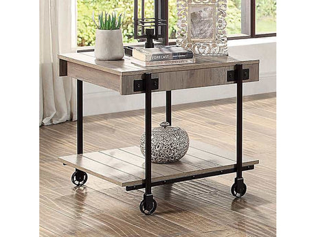 Lobb Natural Tone End Table - Ornate Home