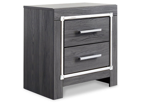 Lodanna Gray Nightstand - Ornate Home