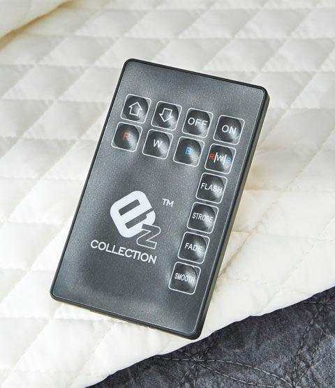 Lodanna Gray Queen Panel Bed w/ LED Bedroom Set / 4pc - Ornate Home