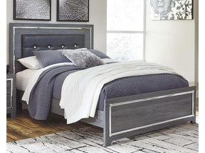 Lodanna Gray Queen Panel Bed w/ LED - Ornate Home