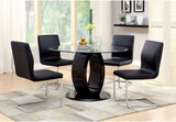 Lodia Black Round Dining Table - Ornate Home