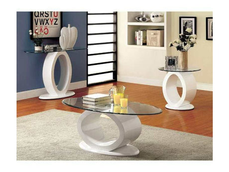 Lodia White Coffee Table - Ornate Home