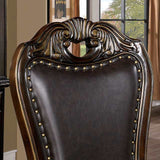 Lombardy Walnut/Dark Brown Side Chair - Ornate Home
