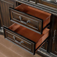 Lombardy Walnut Hutch & Buffet - Ornate Home