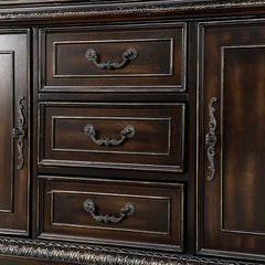Lombardy Walnut Hutch & Buffet - Ornate Home