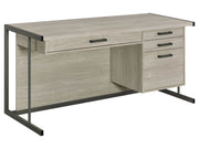 Loomis Whitewashed Grey Computer Desk - Ornate Home