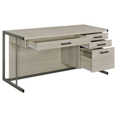 Loomis Whitewashed Grey Computer Desk - Ornate Home