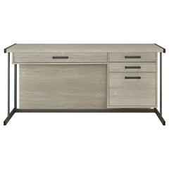 Loomis Whitewashed Grey Computer Desk - Ornate Home