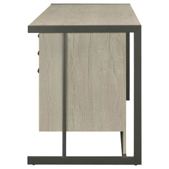 Loomis Whitewashed Grey Computer Desk - Ornate Home