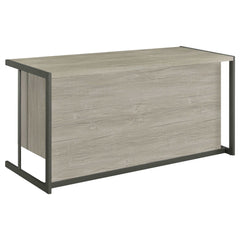 Loomis Whitewashed Grey Computer Desk - Ornate Home