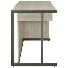 Loomis Whitewashed Grey Computer Desk - Ornate Home