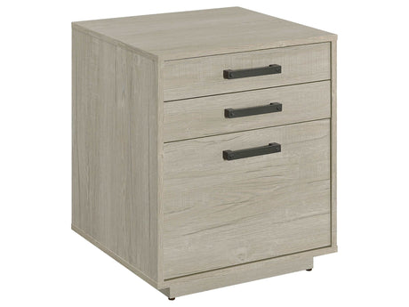 Loomis Whitewashed Grey File Cabinet - Ornate Home