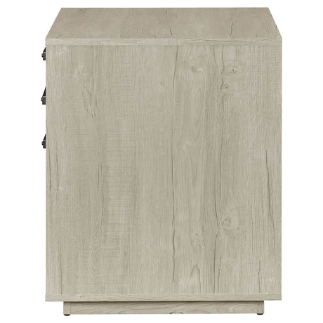 Loomis Whitewashed Grey File Cabinet - Ornate Home