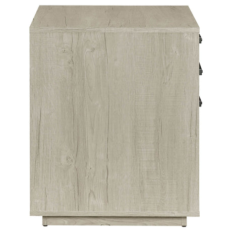 Loomis Whitewashed Grey File Cabinet - Ornate Home