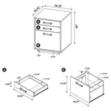Loomis Whitewashed Grey File Cabinet - Ornate Home