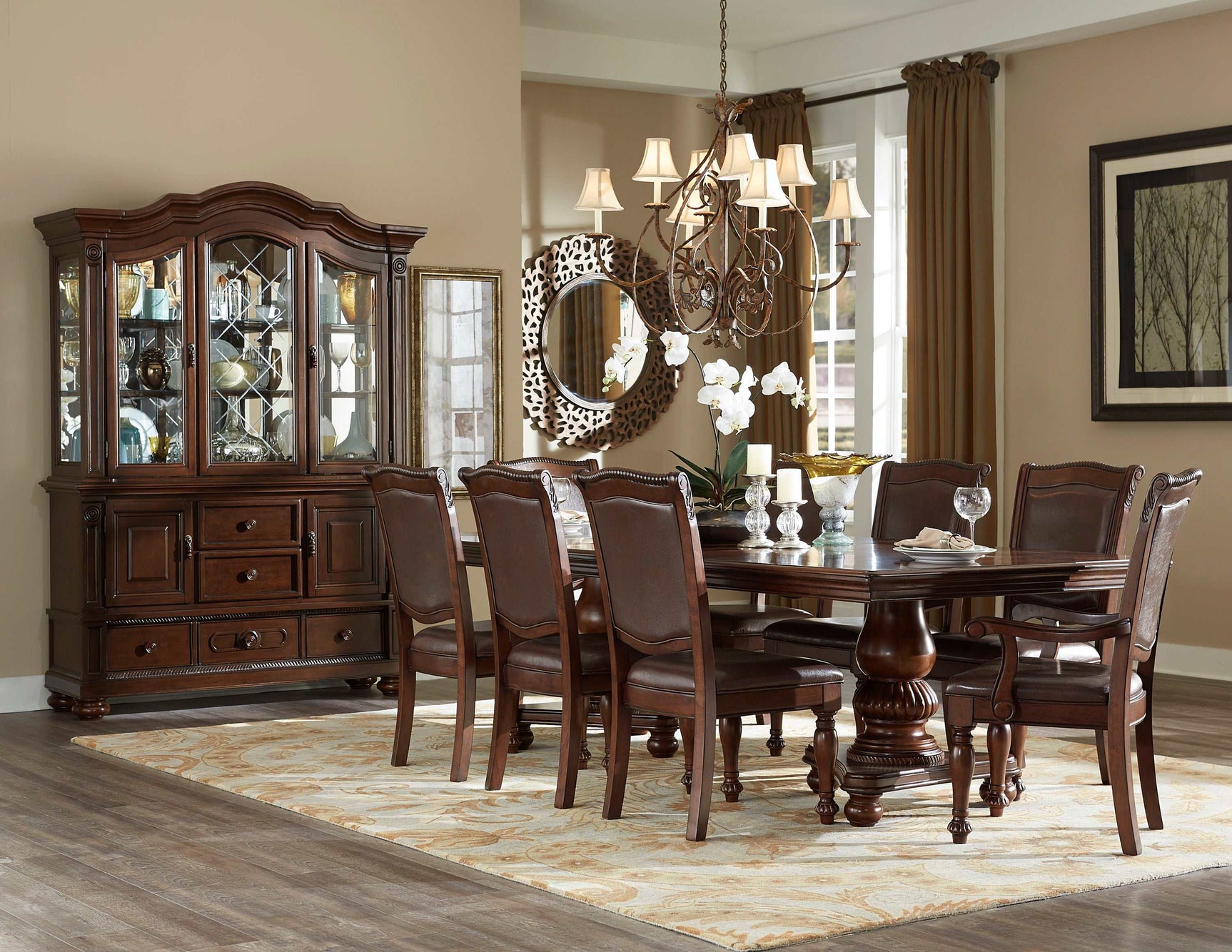 Lordsburg Brown Cherry Side Chair (Set of 2) - Ornate Home