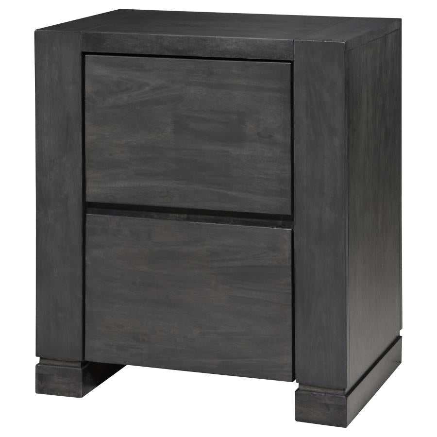 Lorenzo Dark Grey Nightstand - Ornate Home