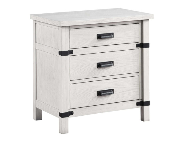 Loretta Antique White Nightstand - Ornate Home