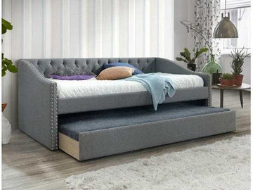Loretta Gray Twin Daybed with Trundle - Ornate Home