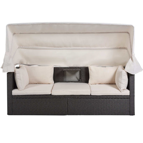 Los Padres Patio Rectangle Daybed Beige - Ornate Home