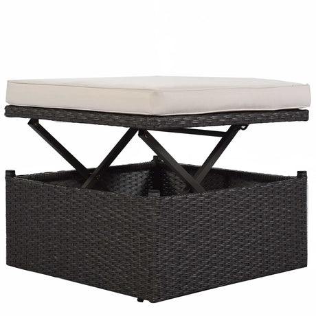 Los Padres Patio Rectangle Daybed Beige - Ornate Home