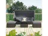 Los Padres Patio Rectangle Daybed Gray - Ornate Home