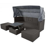 Los Padres Patio Rectangle Daybed Gray - Ornate Home