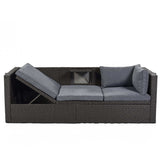 Los Padres Patio Rectangle Daybed Gray - Ornate Home