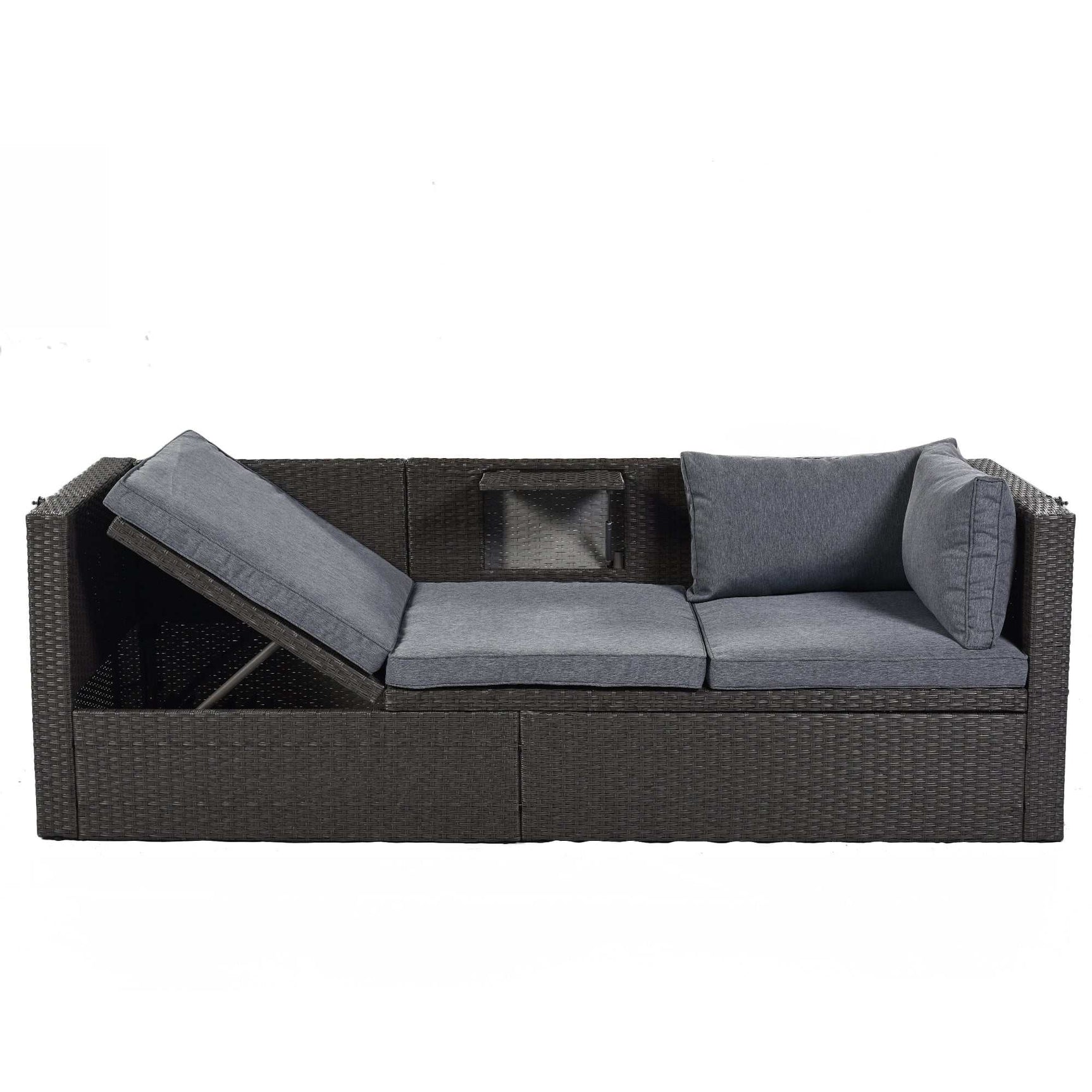 Los Padres Patio Rectangle Daybed Gray - Ornate Home
