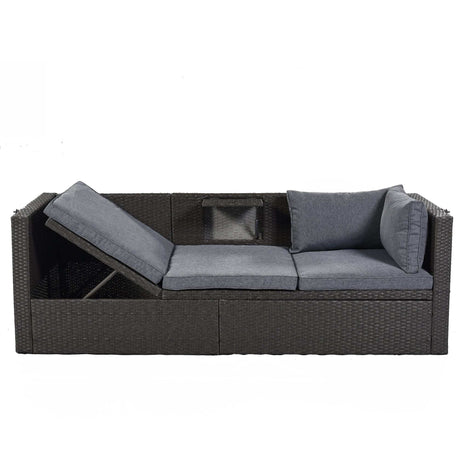 Los Padres Patio Rectangle Daybed Gray - Ornate Home