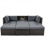 Los Padres Patio Rectangle Daybed Gray - Ornate Home