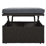 Los Padres Patio Rectangle Daybed Gray - Ornate Home