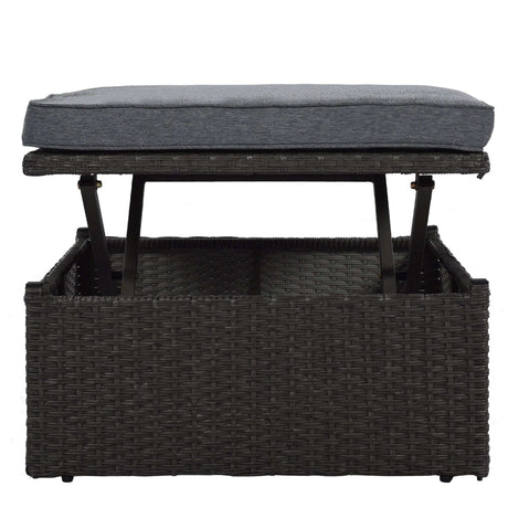 Los Padres Patio Rectangle Daybed Gray - Ornate Home