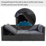 Los Padres Patio Rectangle Daybed Gray - Ornate Home