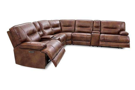 Louella Brown Power Sectional - Ornate Home