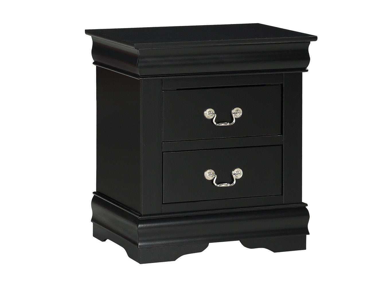 Louis Philip Black Nightstand - Ornate Home