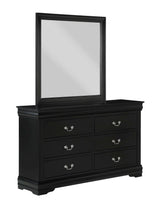 Louis Philip Black Youth Sleigh Bedroom Sets - Ornate Home