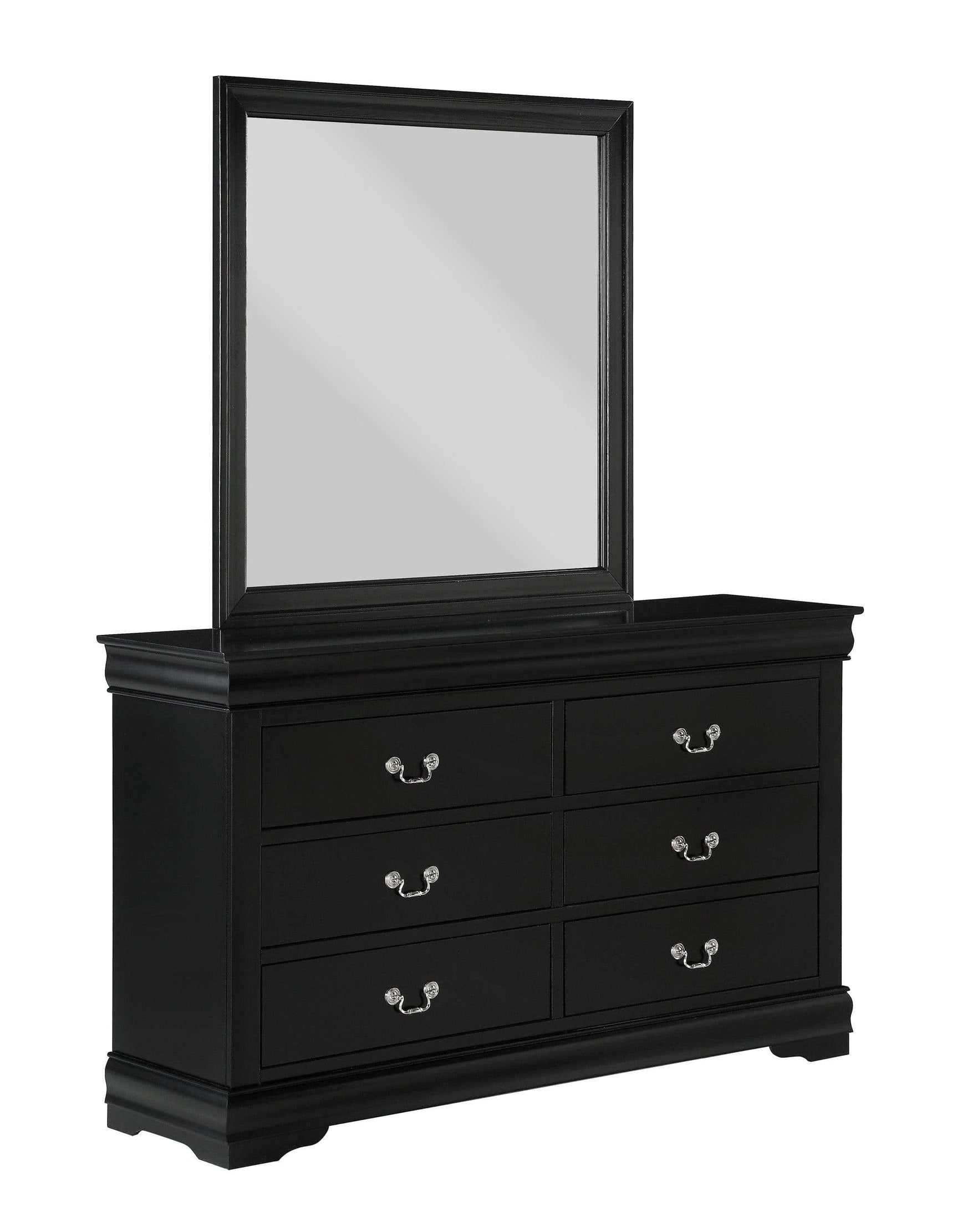 Louis Philip Black Youth Sleigh Bedroom Sets - Ornate Home