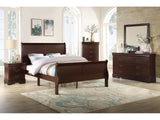 Louis Philip Cherry Sleigh Bedroom Sets - Ornate Home