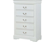 Louis Philip White Chest - Ornate Home