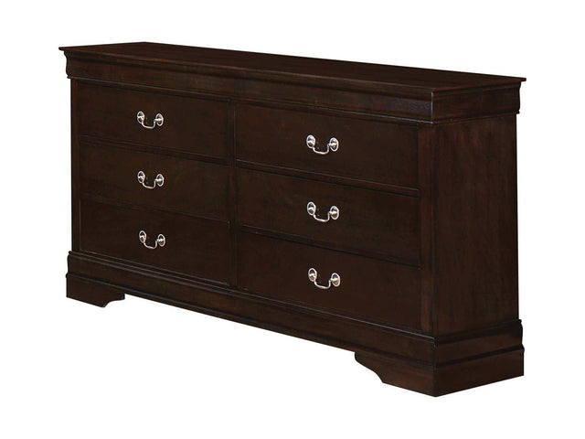 Louis Philippe Cappuccino Dresser - Ornate Home