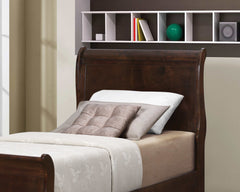 Louis Philippe Cappuccino Twin Panel Bed - Ornate Home