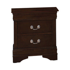 Louis Philippe Cappuccino Twin Panel Bedroom Set / 4pc - Ornate Home