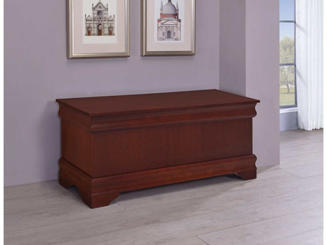 Louis Philippe Warm Brown Cedar Chest - Ornate Home
