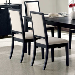 Louise Black & Cream Side Chairs (Set Of 2) - Ornate Home